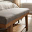 Banc de rangement élégant avec siège rembourré - Banc de chambre à coucher, d'entrée et de salon moderne, capacité de 350 lb, facile à assembler-131633184