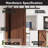 Ceiling Mount Classic Design Double Track Bypass Two Door Hardware Kit (Door Not Included)-86182374