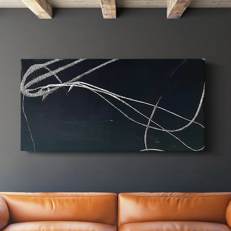 Abstract Series 7 #XLIV-Gallery Wrapped Canvas, 16" H x 32" W