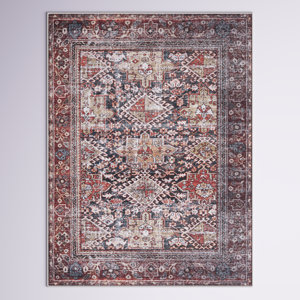 Allan Oriental Navy/Rust/Beige Area Rug