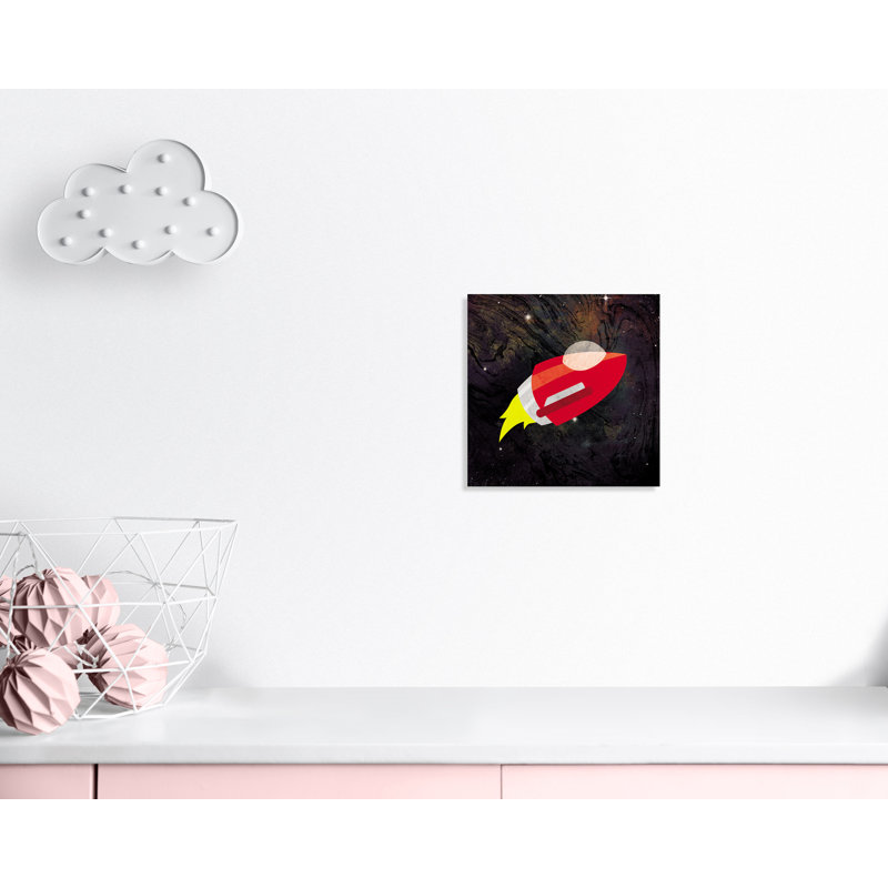 «Spaceship Adventure Two», art sur toile, H 16 po x l 16 po x P 1,5 po