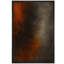 Orange brûlé et gris anthracite, art abstrait, impression sur toile encadrée-120783806-120783803