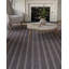 Tapis Williamsburg tissé à la main, rayé, en laine et polyester, couleur noyer, 2,74 m x 3,35 m-934632293-934632339