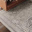 Tapis tissé à la machine rectangulaire de style oriental gris et brun clair-960817644