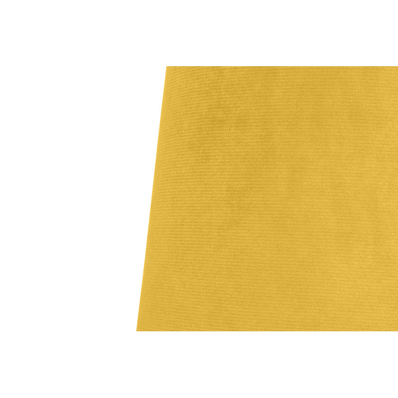 Repose-pieds de 13,8 po Frederika, 100 % polyester jaune foncé