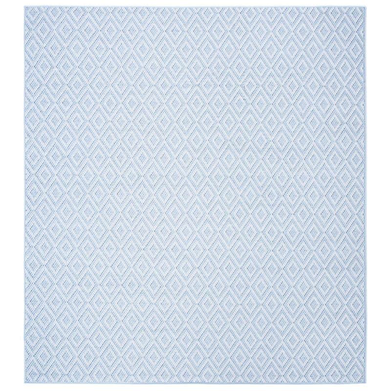 Abadou Performance Machine Washable Geometric Indoor/Outdoor Area Rug, Square 8'