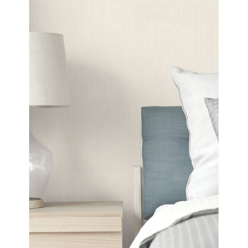 Geometric Wallpaper Roll, Porcelain