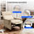 Electric 2-Point Massage Upholstered Push Back Recliner with Silent Motor-1687077644