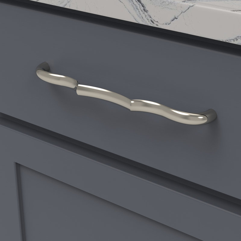 Trellis Bar / Handle Pull, Polished Nickel, 8-13/16"
