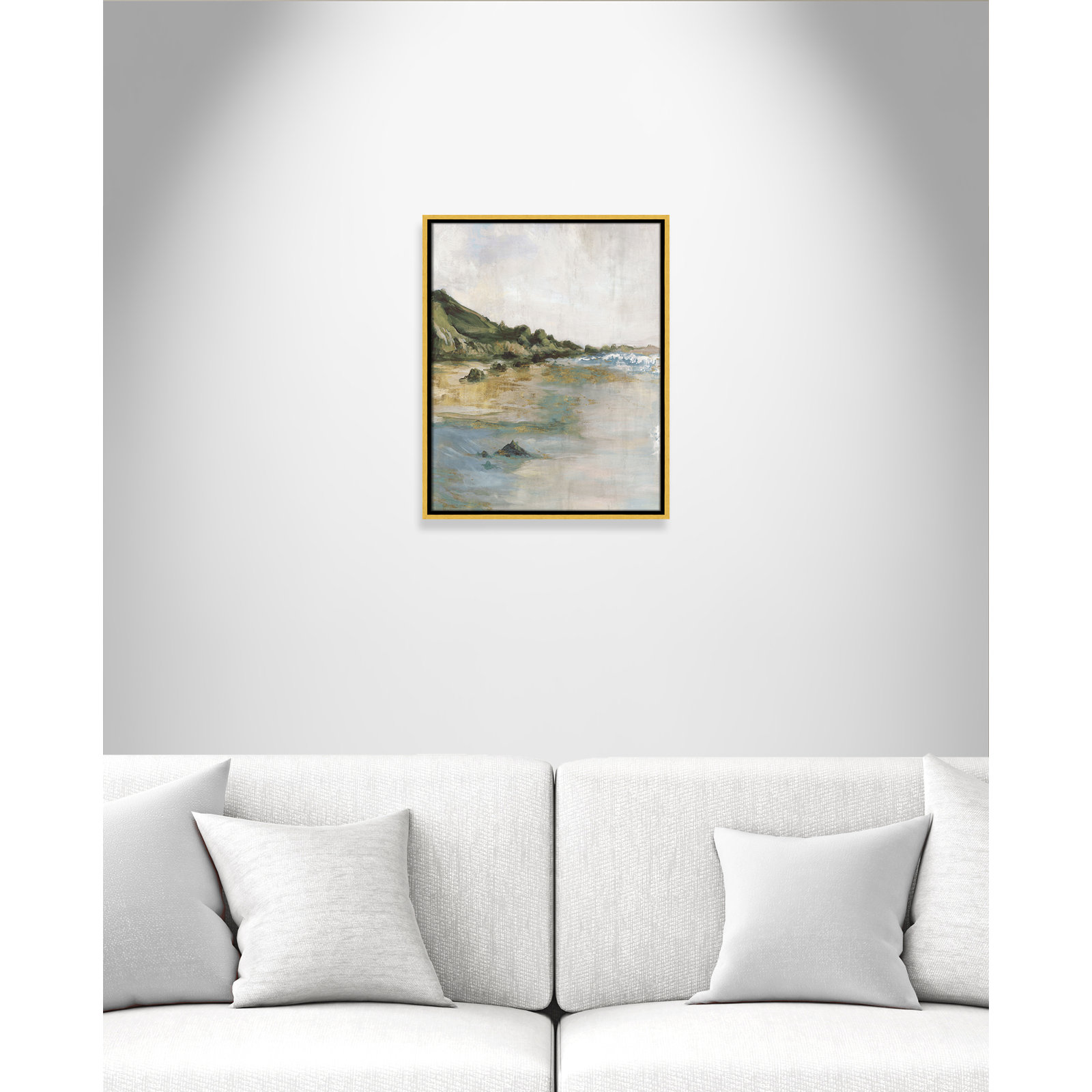 Cordoba "Tide's Edge" Print, 21.5" H x 17.5" W, Gold