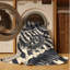 Tapis rayé gris lavable à la machine Bridgewater Kraken-345318740