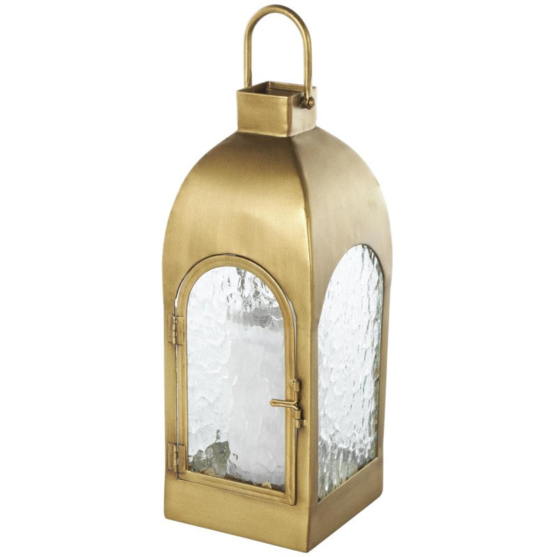 Lanterne bougie en métal pour l'intérieur