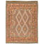 Hand Knotted Wool Area Rug in Multi