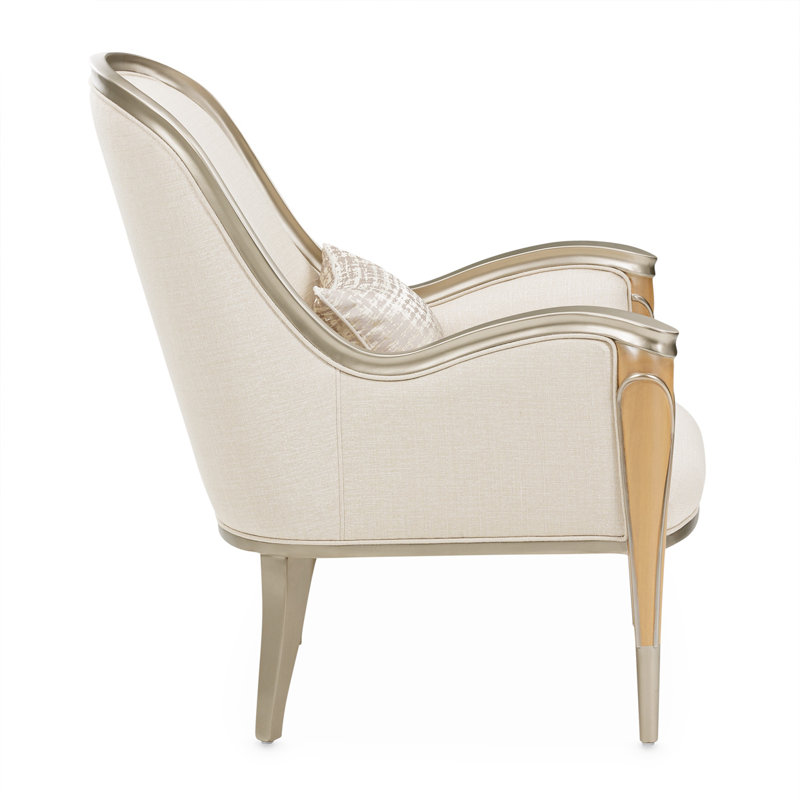 Villa Cherie 31'' Wide Armchair, Pearl 100% Polyester
