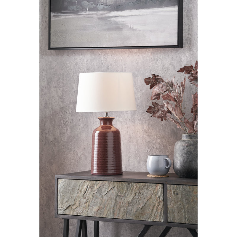 Ceramic Table Lamp, Green
