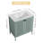 Dearri  30.04'' Single Bathroom Vanity with Ceramic Top-1936156448