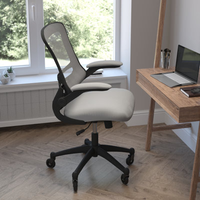 Regent Park Ergonomic Swivel Task Chair with Roller Wheels & Flip Up Arms