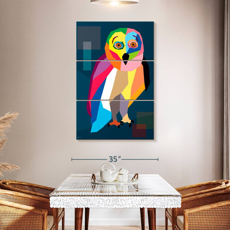 Brampt Owl Wpap, 65" H x 42" W