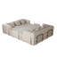 Canapé-lit convertible de 78,7 pouces avec coussin cylindrique et poche de rangement latérale pour un confort et une commodité sans effort.