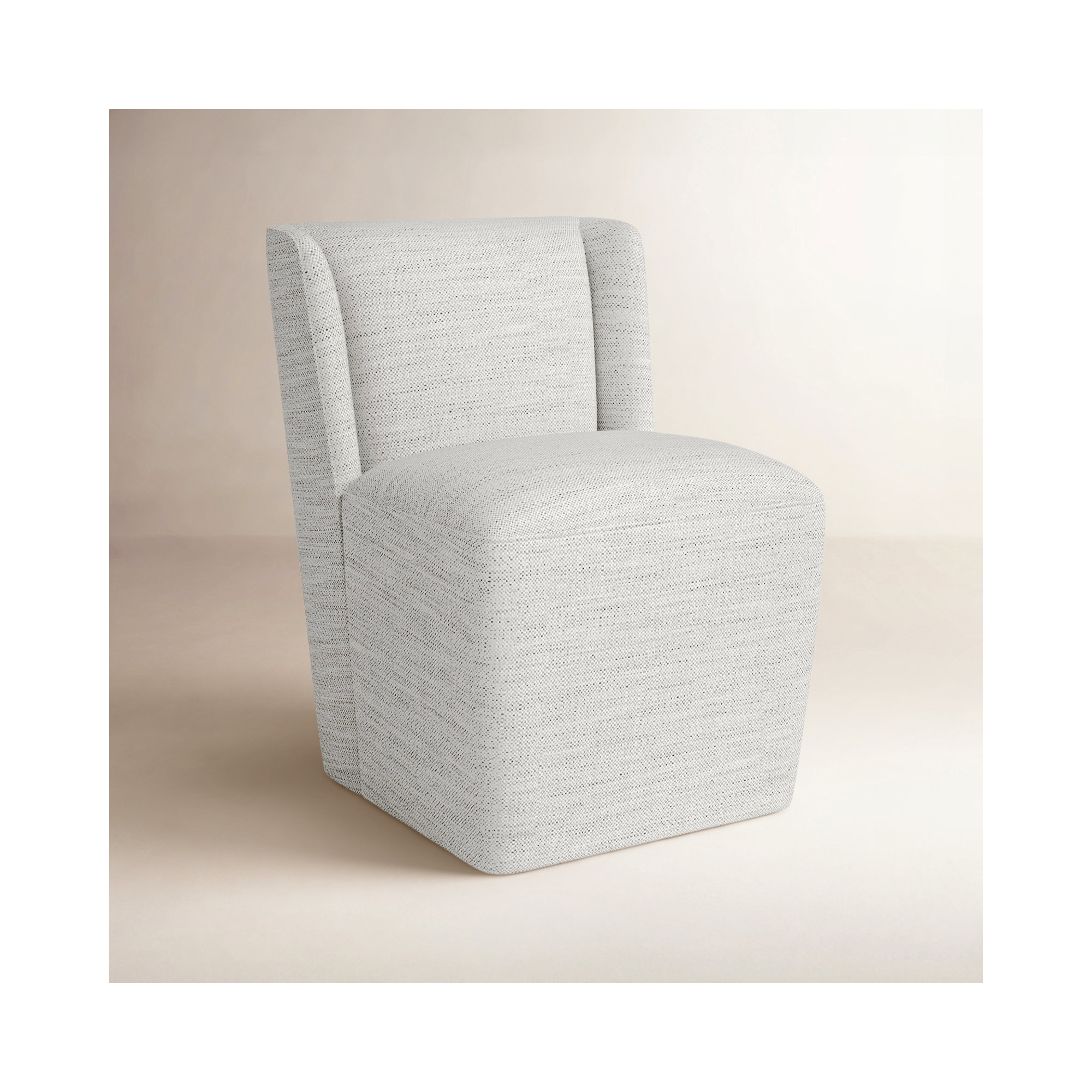 Ardeth Upholstered Side Chair, Prestige Ivory Basketweave