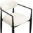 Eligah Vegan Leather Upholstered Dining Arm Chair-6766397-6766377