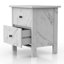 Armoire à 2 tiroirs de 18,9 po de largeur Flanigo