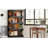 71.26" Tall 4-Tier S-Shaped  Display Storage Shelf For Living Room, Office, Bedroom
