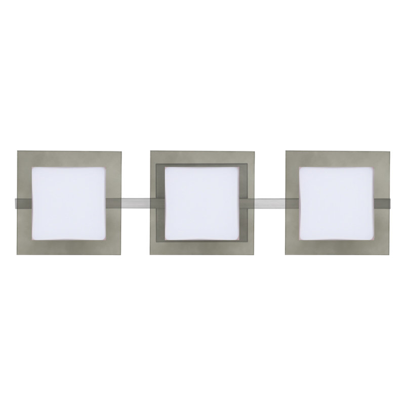 Catella 3 - Light Dimmable Bath Bar, Satin Nickel, 50W G9 Halogen