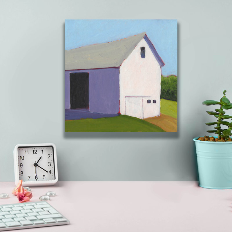  «Bucolique Structure 1» par Carol Young, art mural sur toile, 12 po x 12 po