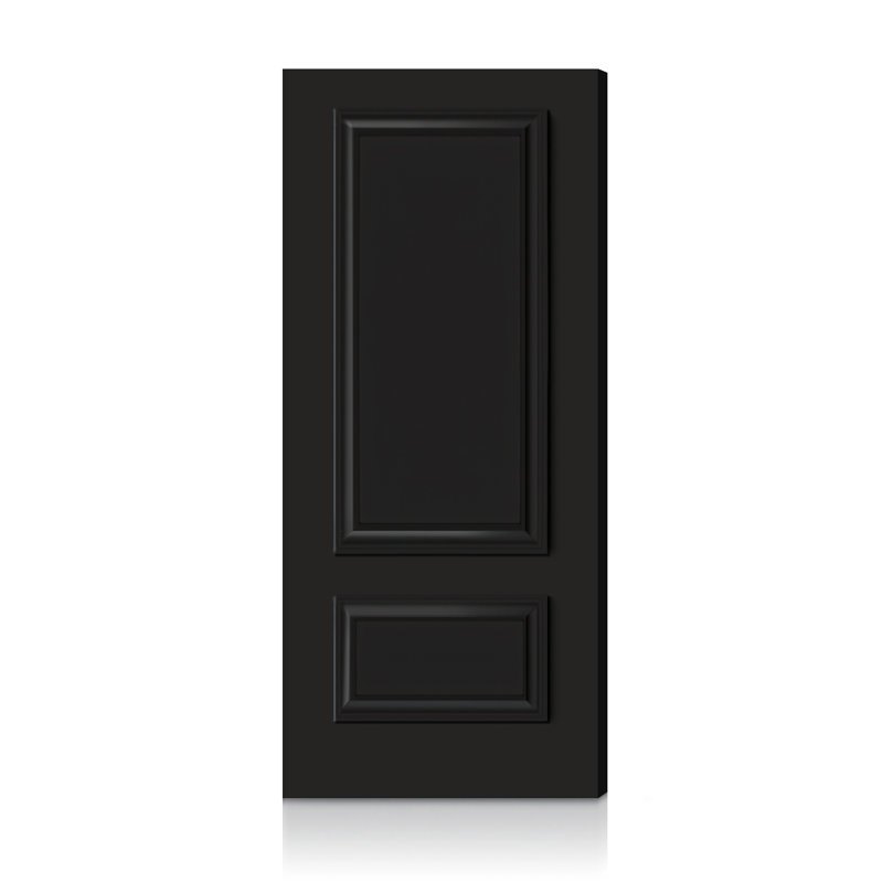 Dalle de porte intérieure 2 panneaux Palazzo, 84 x 28, Noir