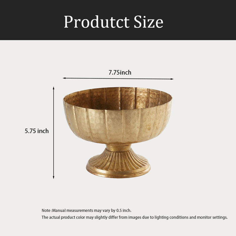 Metal Vase, Mini Metal Gold Flower Vase, Gold