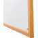 Viztex Lacquered Steel Magnetic Dry Erase Boards with an Oak Effect Frame