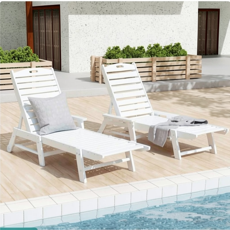 Chaise longue en Hdpe toutes saisons