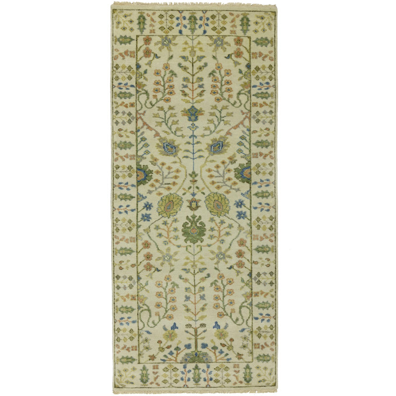 Tapis Oushak Chobi Mute, Rectangle 2 pi 6 po x 5 pi 10 po 