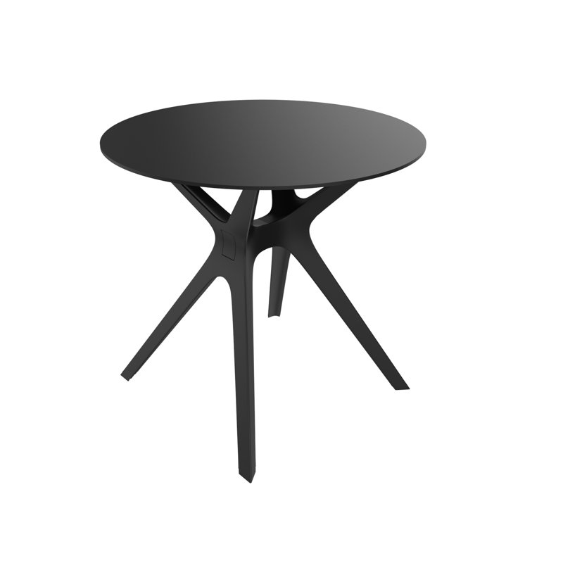 Vela Round Dining Table, Schwarz, Schwarz