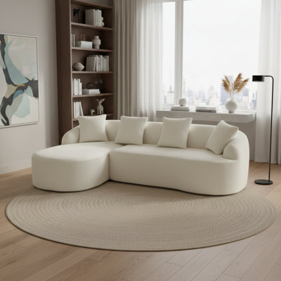 Chenille Fabric Full Sponge Compression Sofa