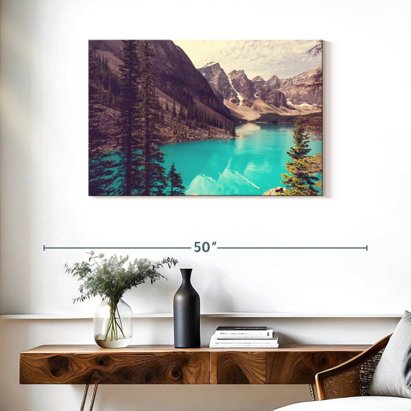 Lac Moraine d'Alvord Canada, H 24 po x l 36 po