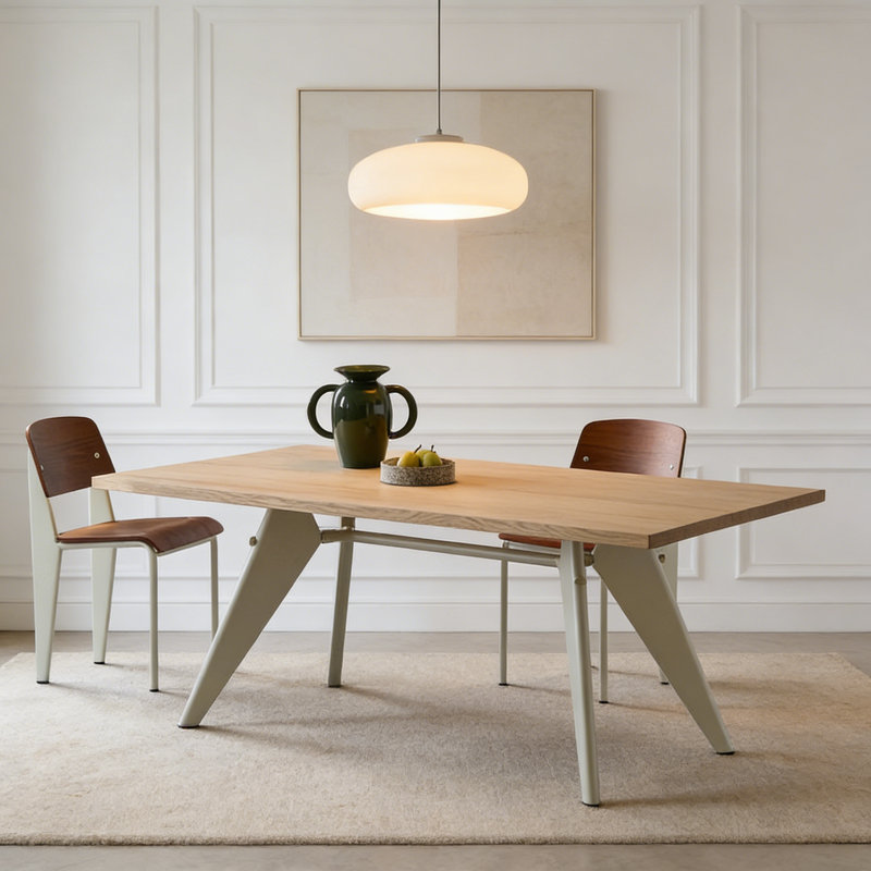 French Minimalist Design Dining Table