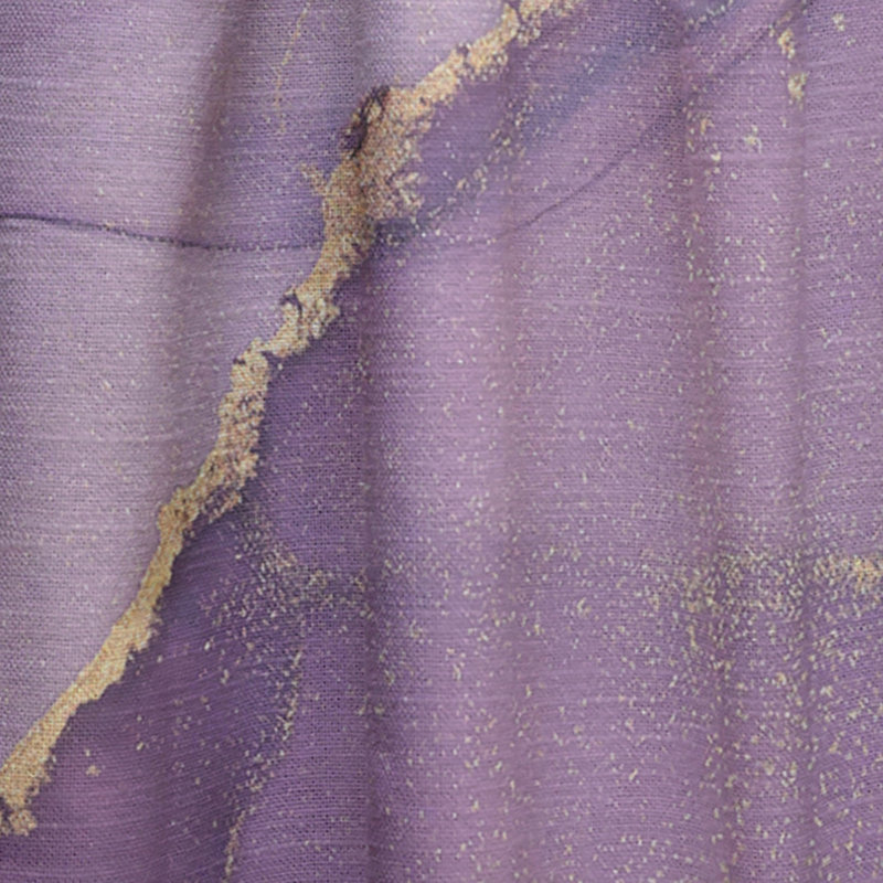 Mauve liquide Art Waves II - rideau abstrait - velours obscurcissant - 1 panneau, L 52 po x L 63 po