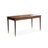 Nut-brown Rectangular Solid Wood Writing desk with drawers desk