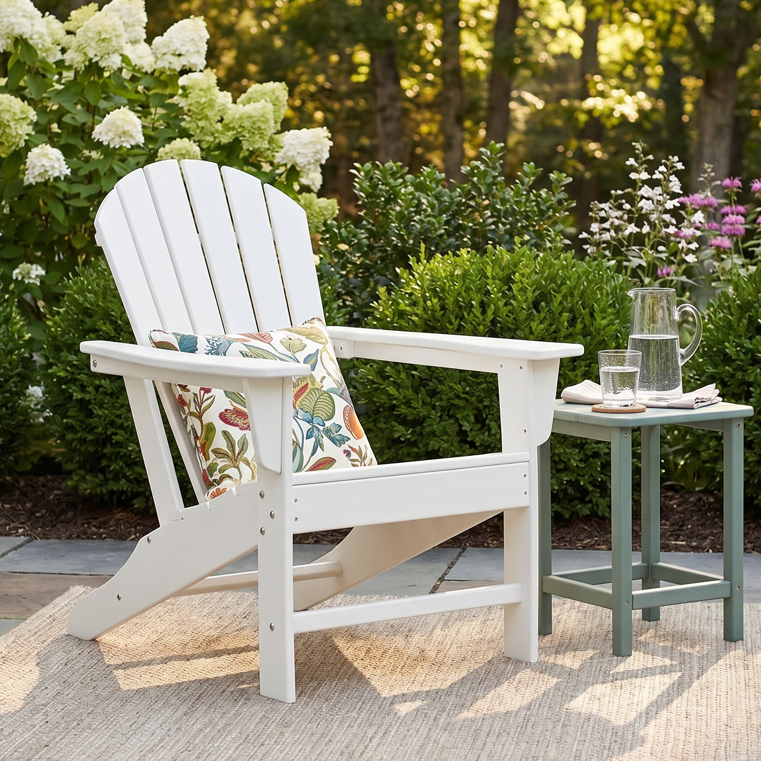 Emory Foldable Outdoor Adirondack Chair, Grayish Brown