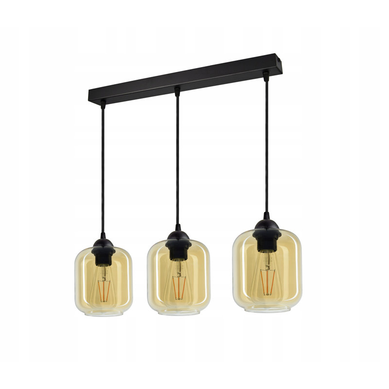 Salazar 3 - Light Kitchen Island Pendant, Honey