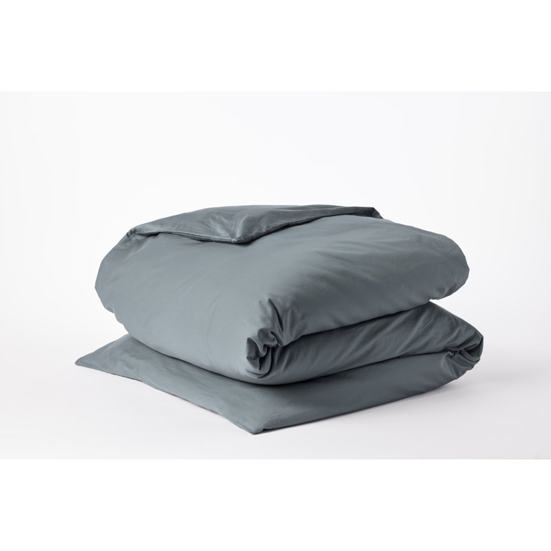 Cloud Soft Organic Sateen Duvet Cover, Twin Duvet Cover, Gulf