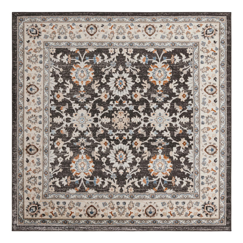 Arends Floral Indoor Rug, Square 7'10"