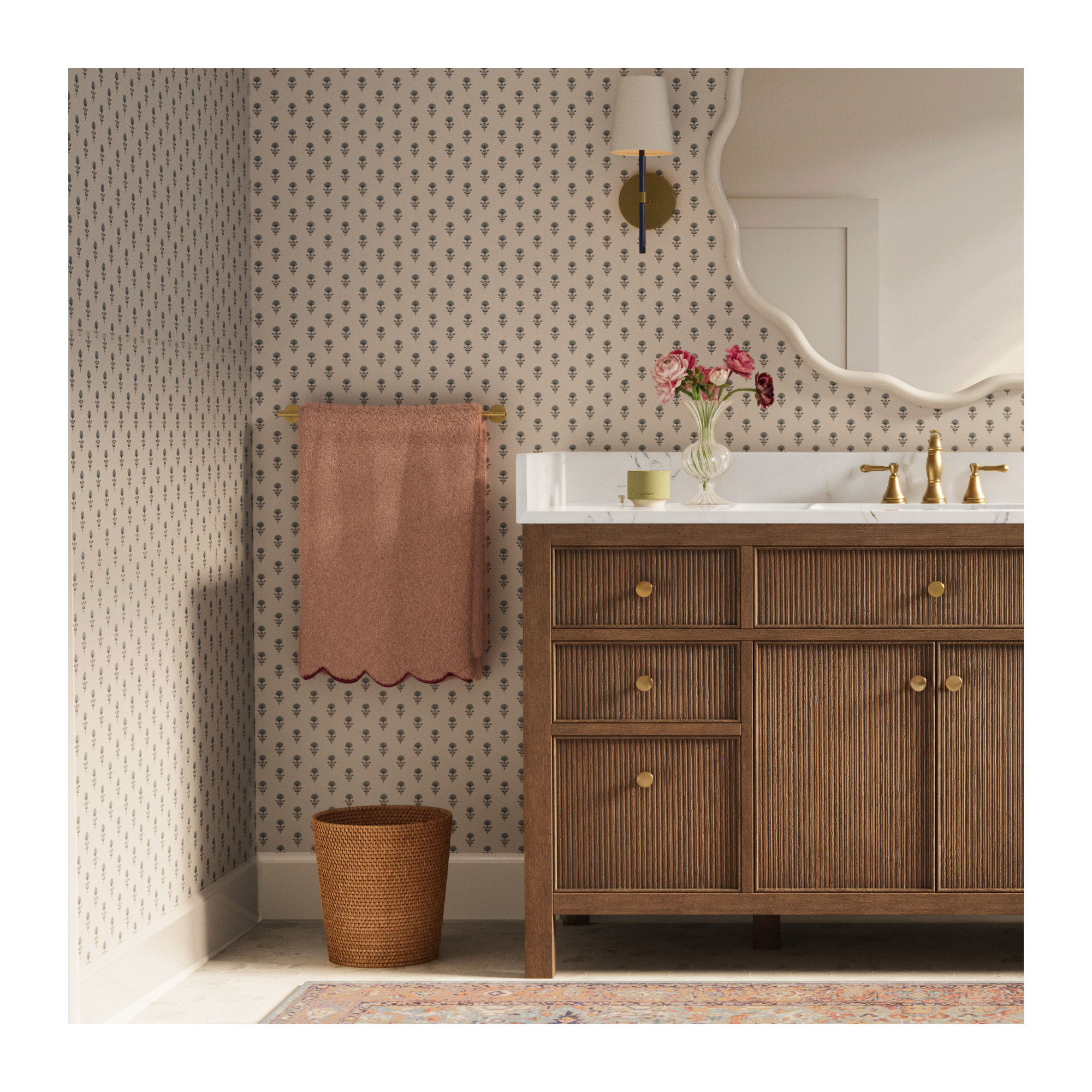 Goodfield 3 Gallons Waste Bin, Brown