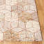 Tapis beige / taupe en laine touffeté à la main à motif géométrique-1754562099