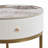 19.68"Marble Nightstand with Drawer