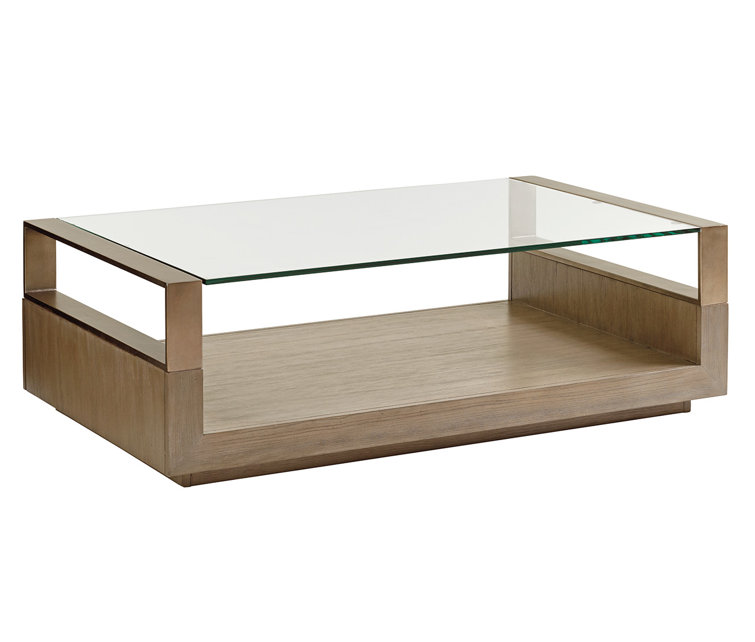Shadow Play Floor Shelf Coffee Table with Storage