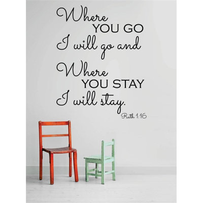 Text & Numbers Wall Decal