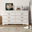 Commode double 6 tiroirs avec miroir Perdomo